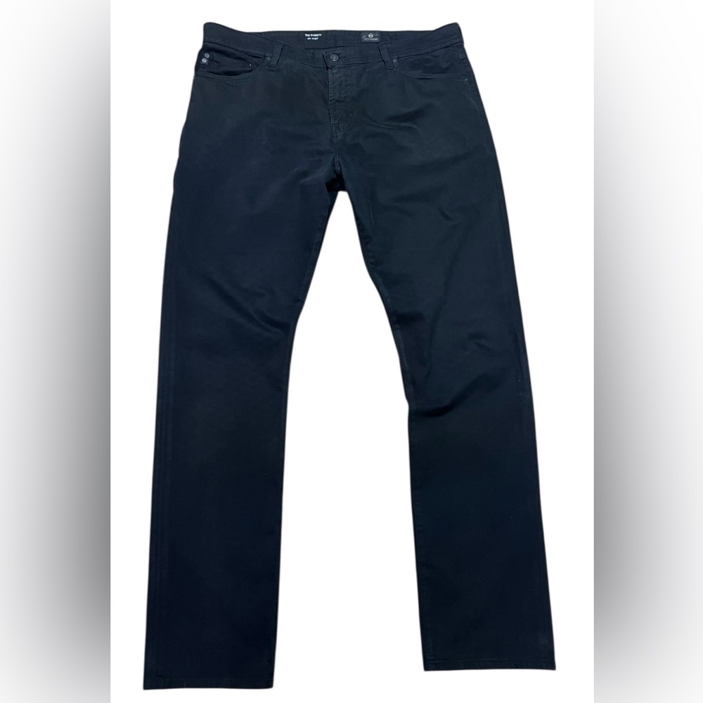 AG Everett Black Jeans Slim Straight Stretch 38 x 34 Adriano Goldschmied - Picture 4 of 10
